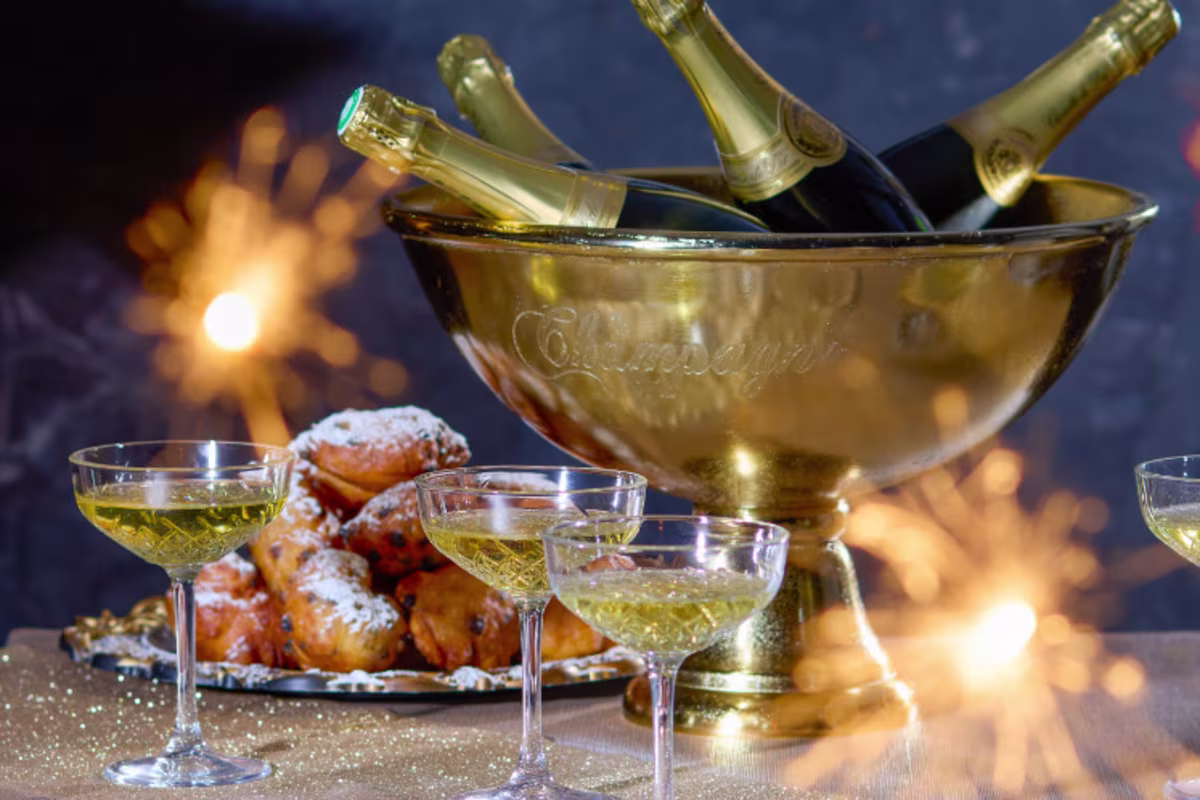 Feestdagen nieuwjaarsborrel beeld