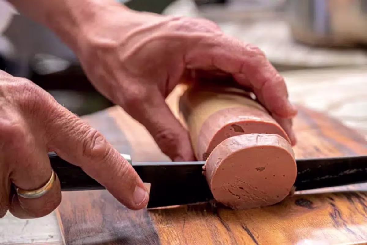 Sfeerbeeld van alternatieve foie gras niet gemest Happy Foie