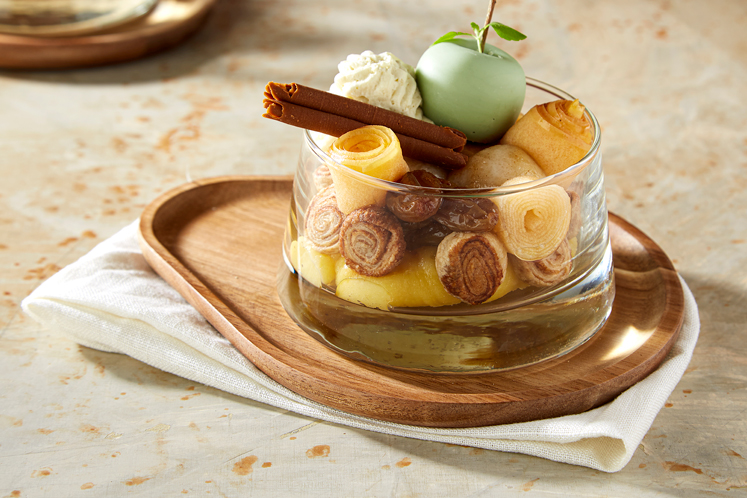 Sfeerbeeld Appeltaart in een glas