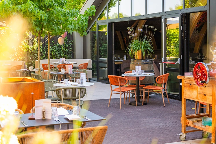 Terras seizoen sfeerbeeld