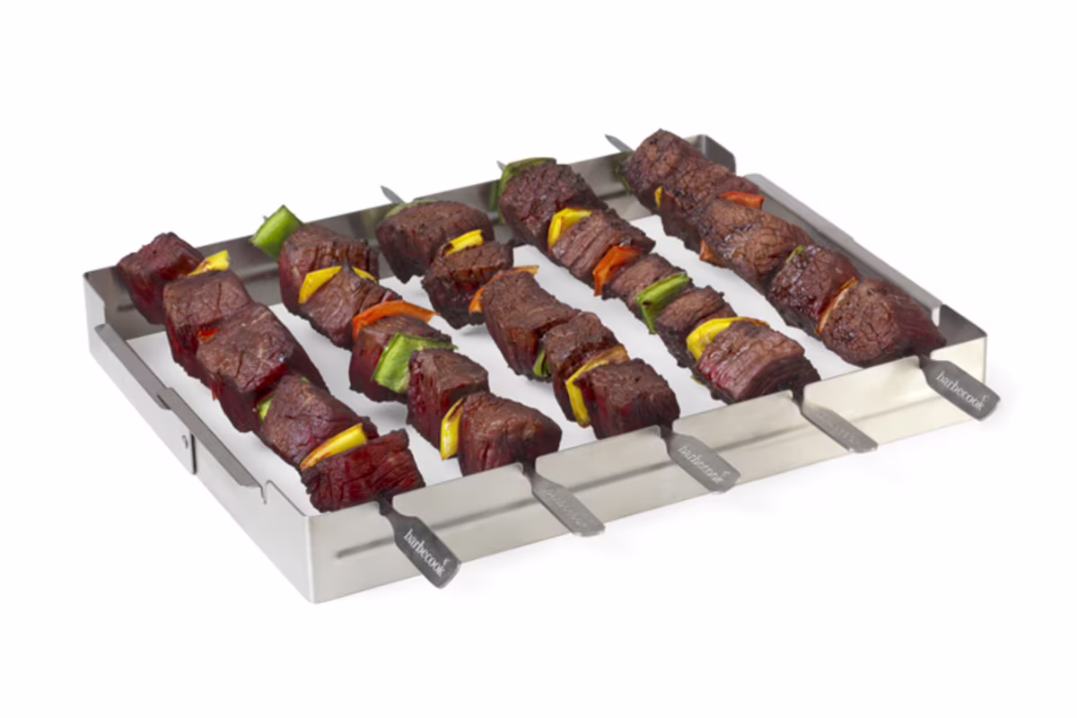 Voorbeeld van de Brochettehouder voor de BBQ