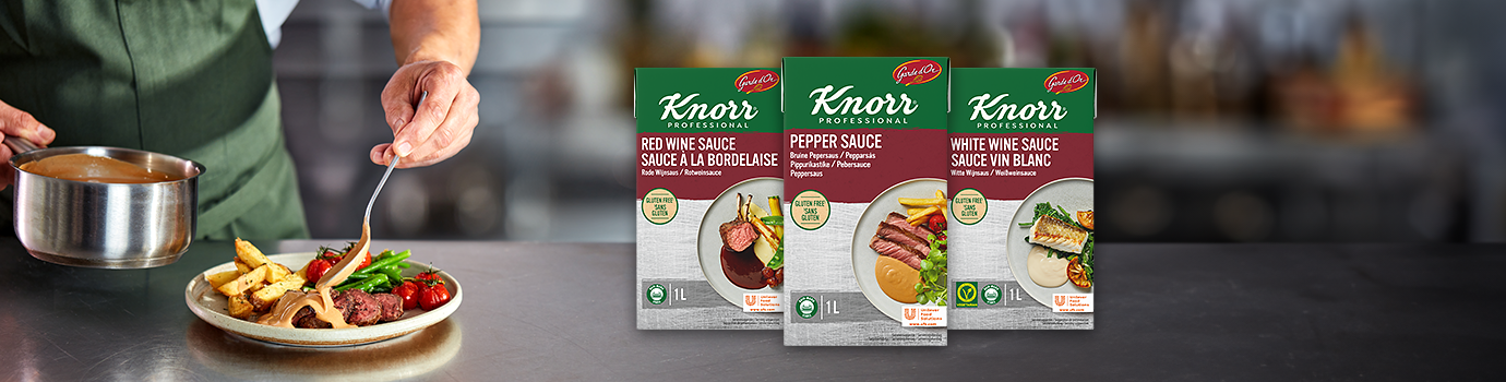Header banner Knorr Professional Garde d'Or sauzen