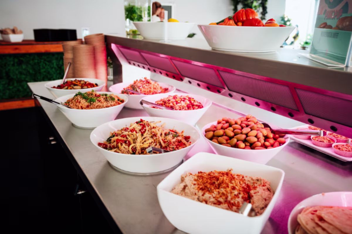 Sfeerbeeld van gekoeld buffet