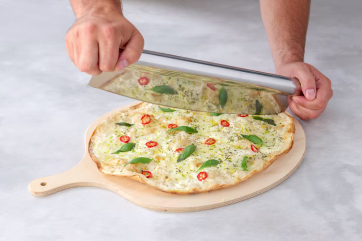 Horeca concept Flammkuchen mes beeld
