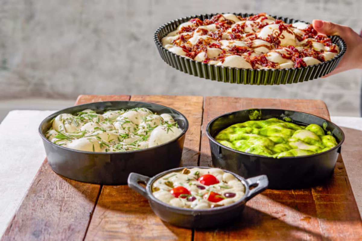 Horeca concept pizza foccacia sfeerbeeld