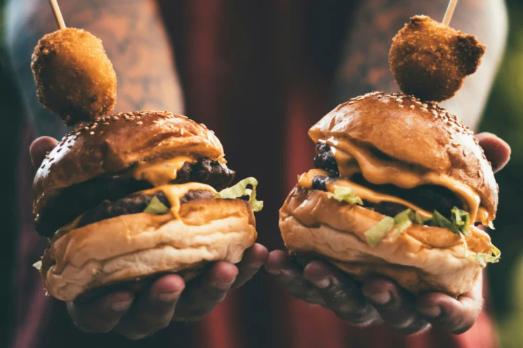 Sfeerbeeld van hamburgers