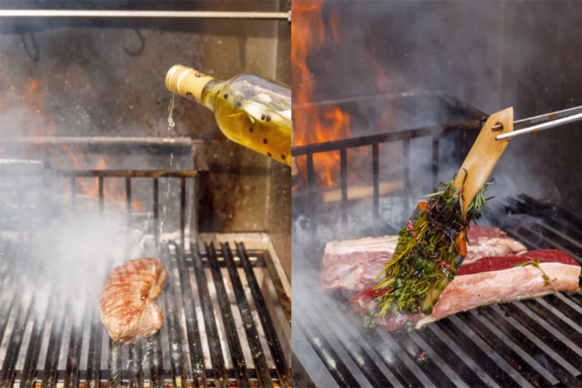 Sfeerbeeld van BBQ drizzeling