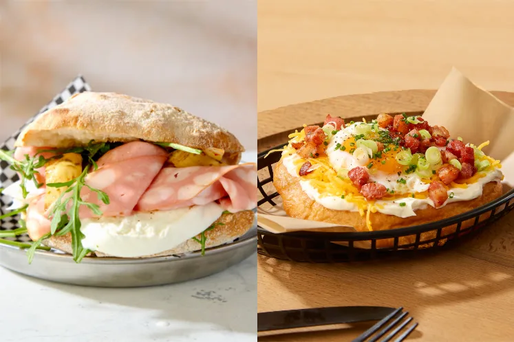 Langos en italiaanse broden beeld
