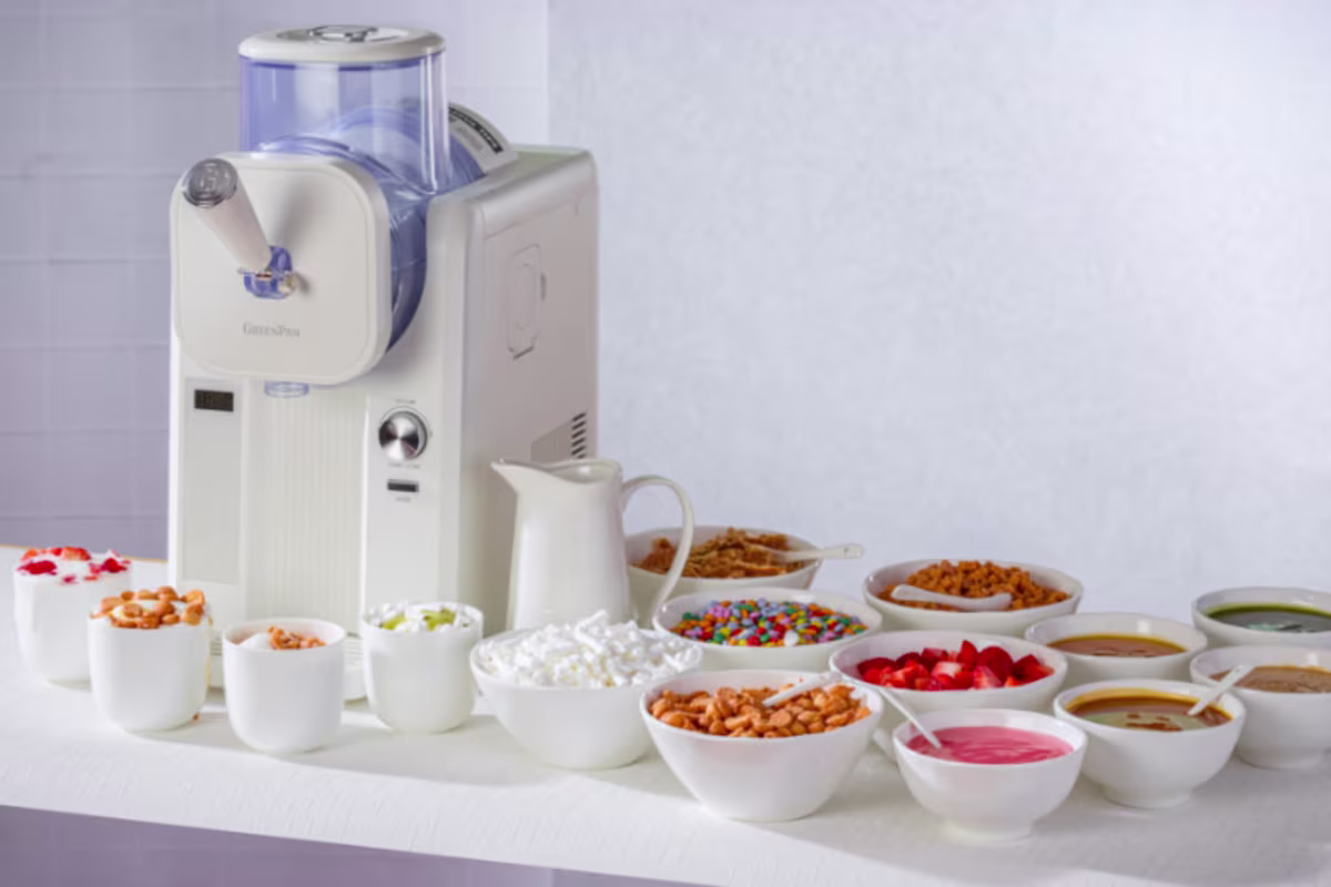 Frozen yoghurt beeld