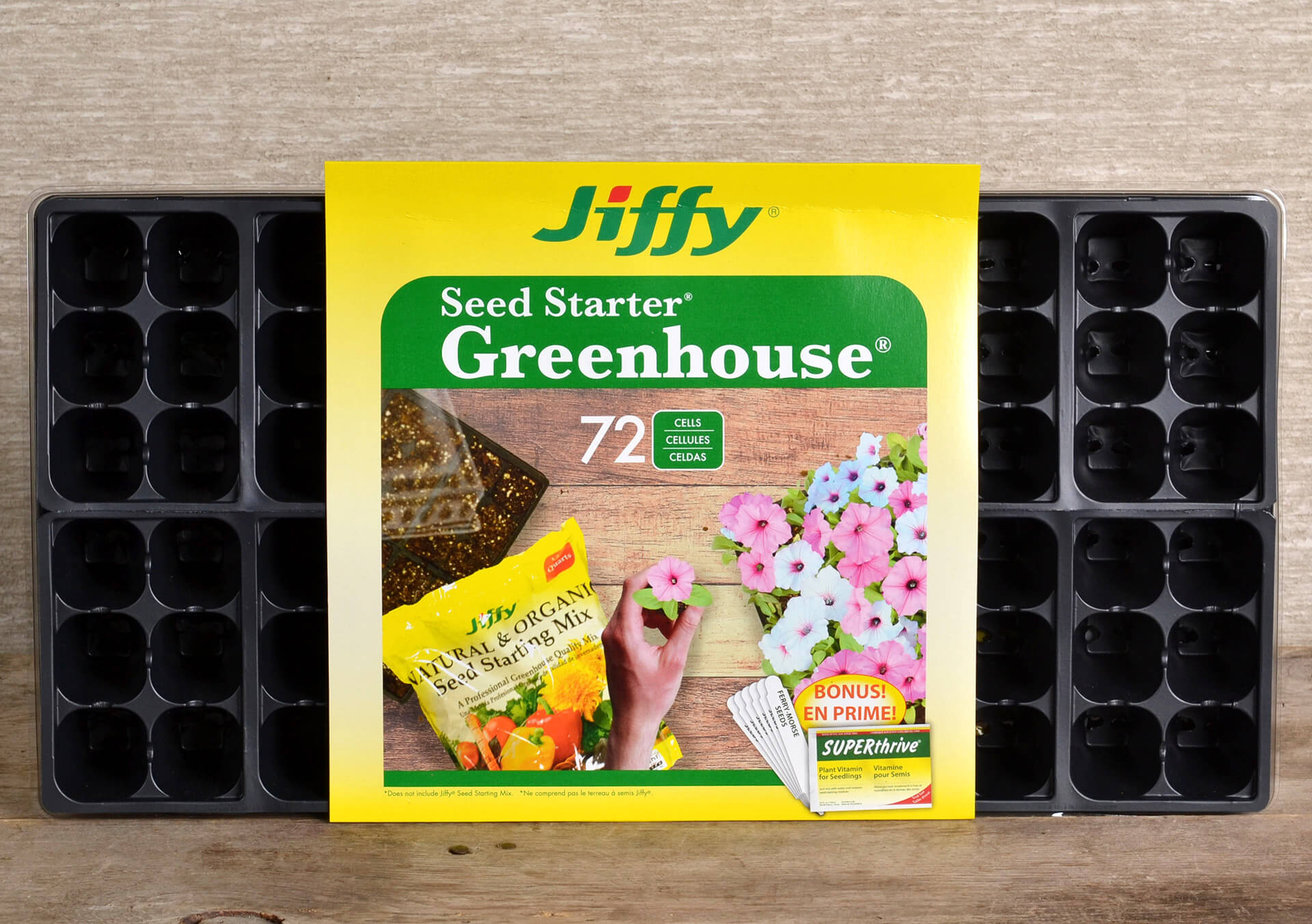 Jiffy 72-Cell Seed Starter Greenhouse And More Seed Starting Supplies ...