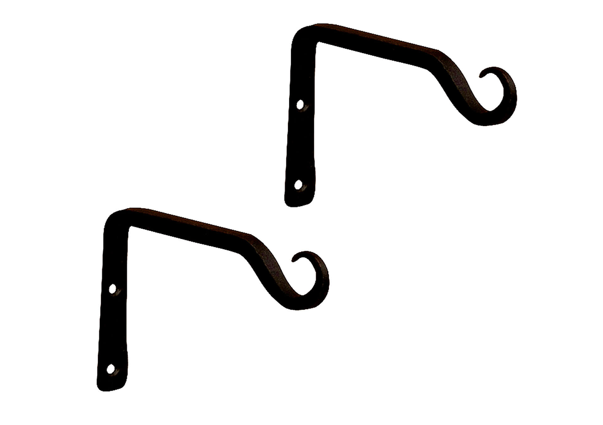 Achla Designs TSH-09 Black 6" Straight Bracket