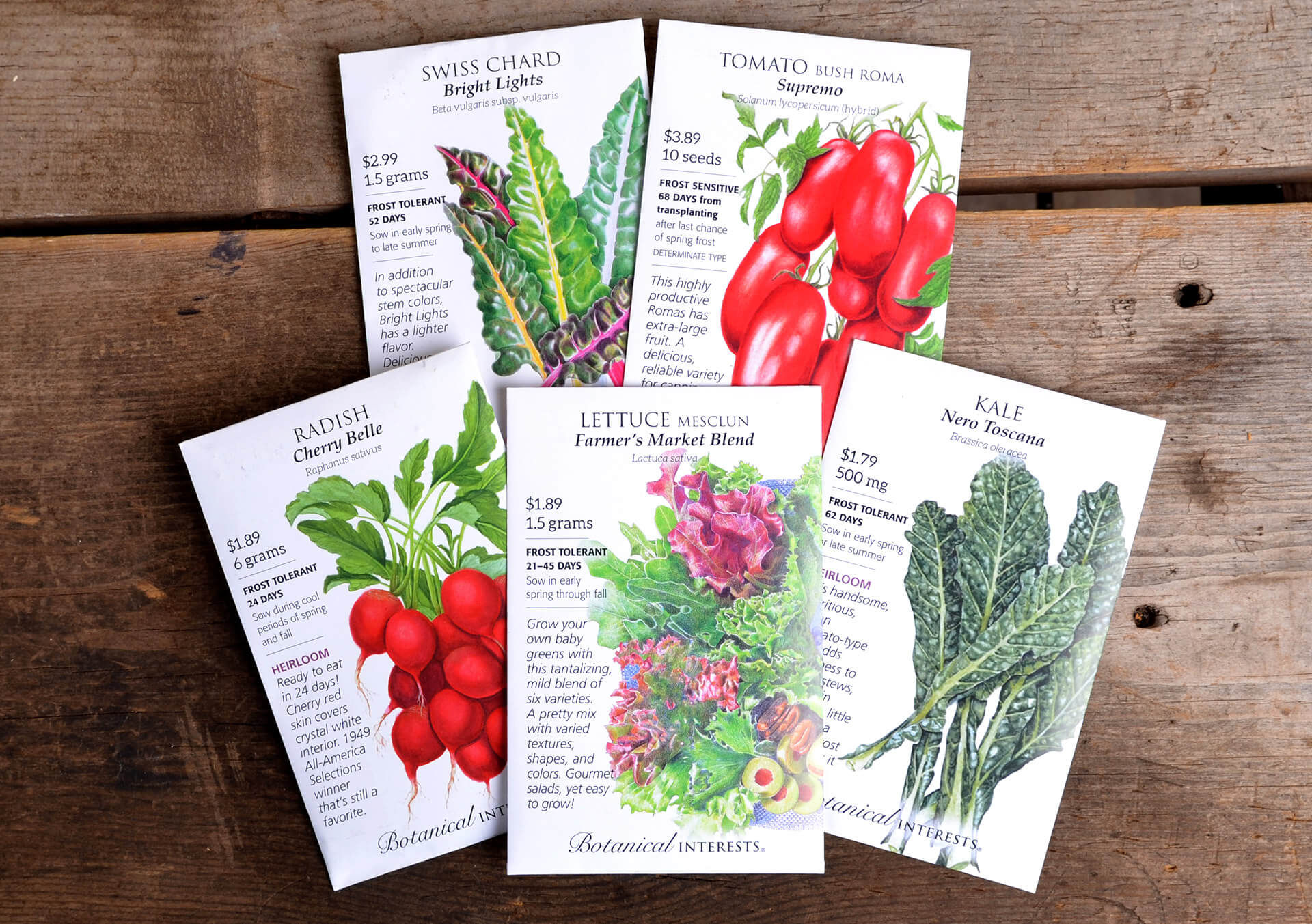 Botanical Interests Vegetable Seeds Collection