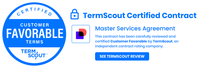 TermScout Certified Contract Banner in White Background