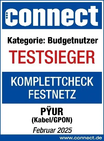 connect Komplettcheck Festnetz 2025 Testsieger Kategorie Budgetnutzer