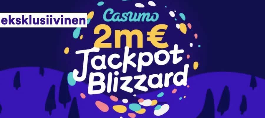Jättipottien lumimyrsky! Jackpot Blizzard nyt Casumolla