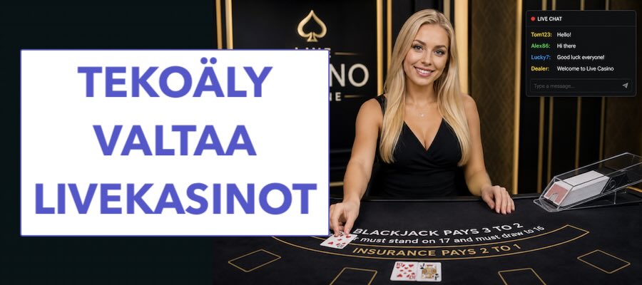 Tekoäly valloittaa livekasinot - millaiset ovat vaikutukset pelaajiin