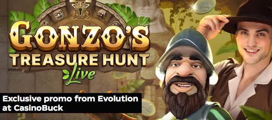 Uusi Gonzo’s Treasure Hunt -livepeli nyt julki - juhli 50 000€ turnauksella!