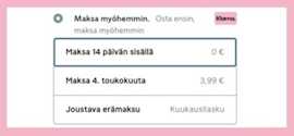 Maksa ilmaiseksi jopa 14 päivää myöhemmin