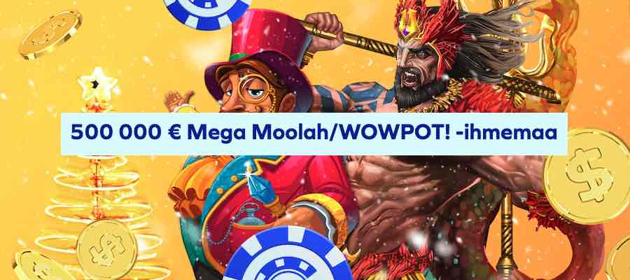 Puolen miljoonan Mega Moolah -ihmemaa odottaa Chipzillä!