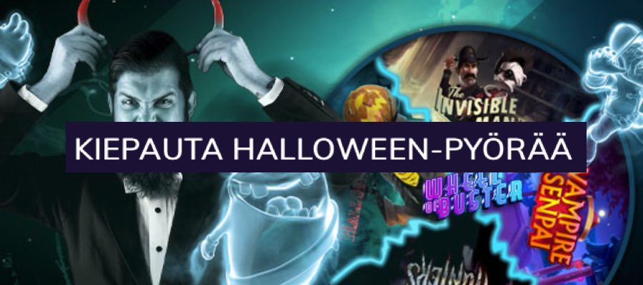 Pyöräytä Buster Banksin Halloween-pyörää ja nappaa kierroksia!