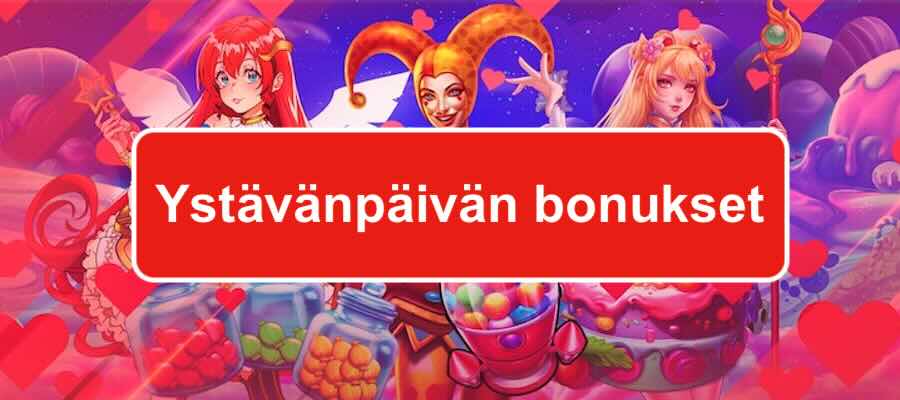 Rakkautta ilmassa: parhaat ystävänpäivän bonukset!