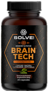 Solve Labs Brain Tech Memory & Focus, adaptogeny, kapsułki