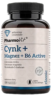 Pharmovit Cynk + Magnez + B6 Active