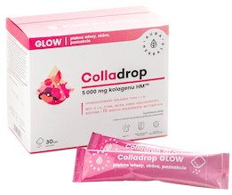 Colladrop Glow, kolagen morski 5000 mg, płyn saszetki 30 szt.