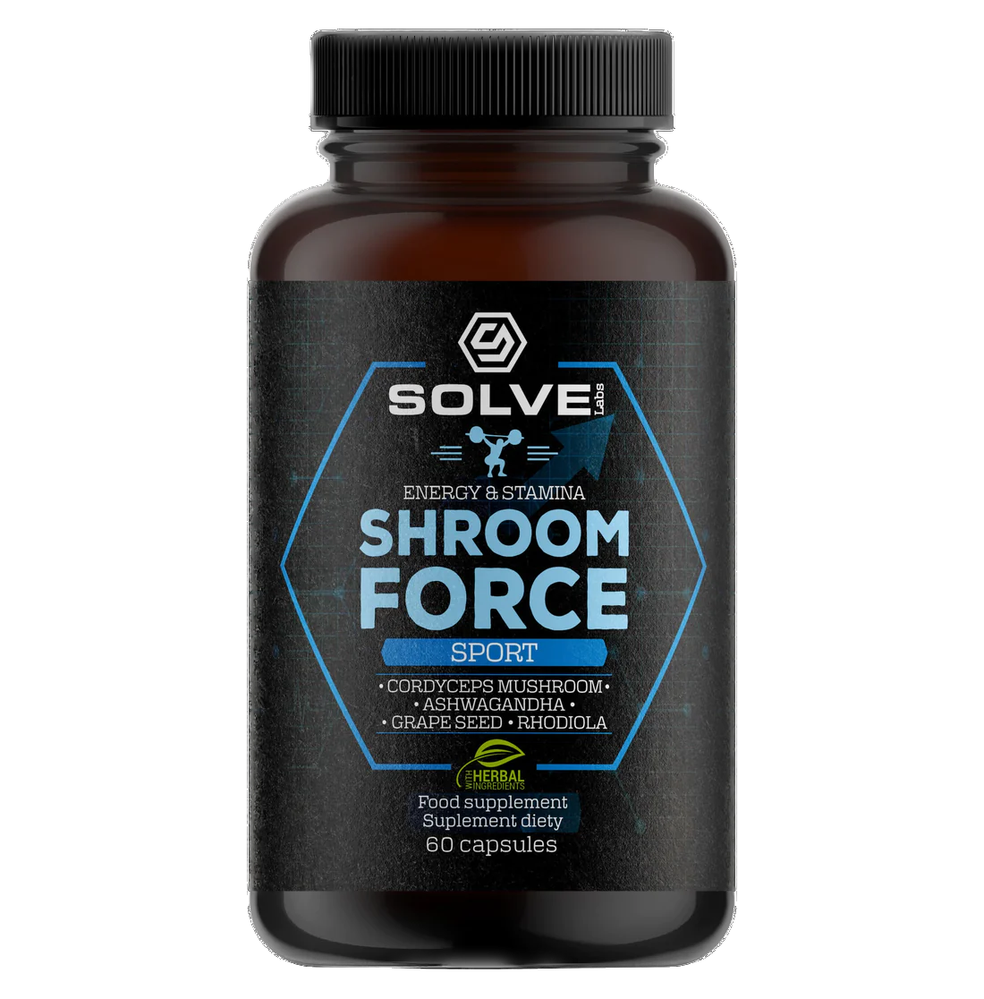 Shroom Force Sport grzyby cordyceps i adaptogeny