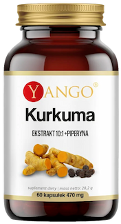 YANGO Kurkuma - ekstrakt + piperyna