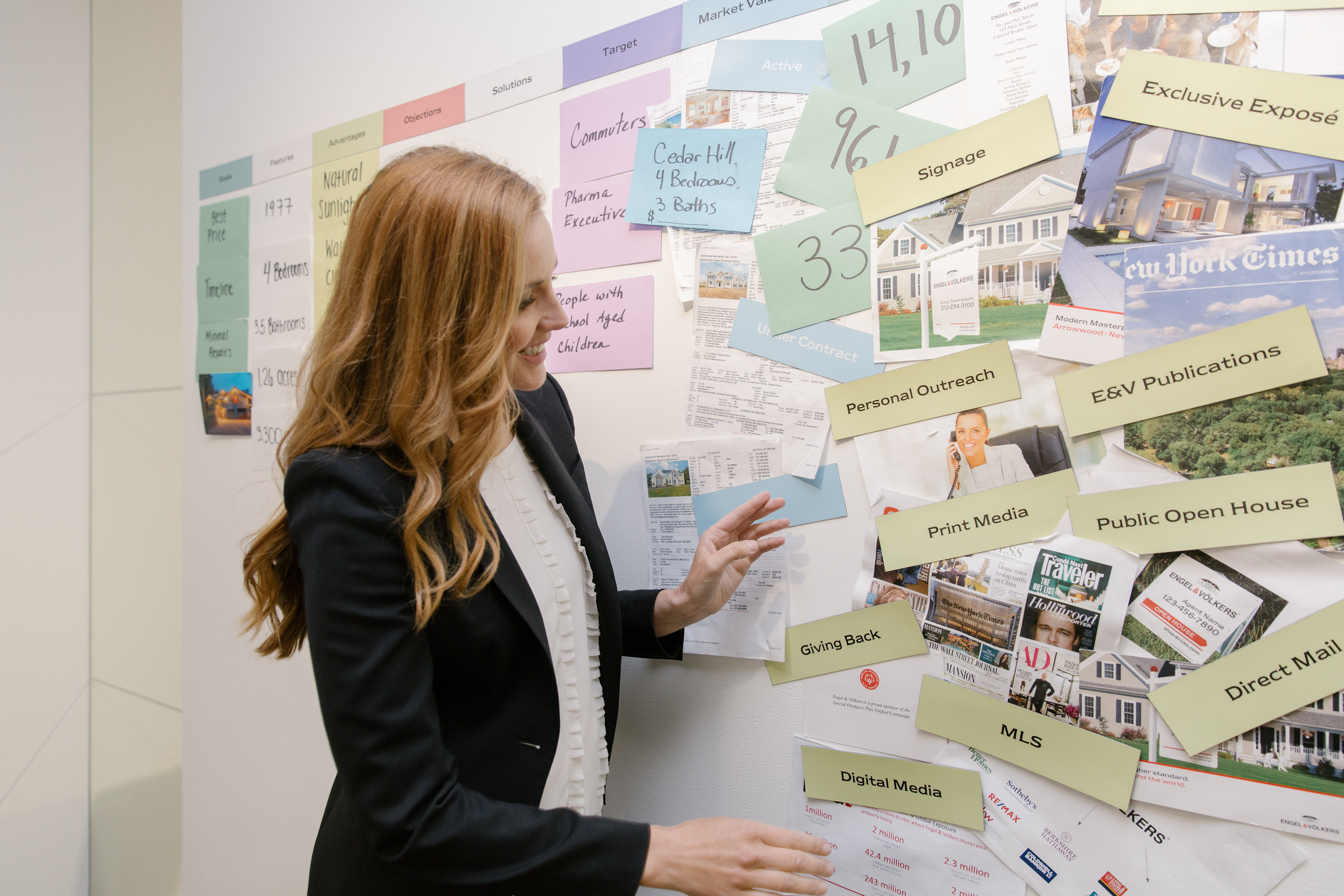 Advisor putting together marketing plan