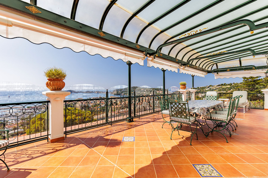 View from the luxury balcony at Beaulieu-sur-Mer – French Riviera, France
