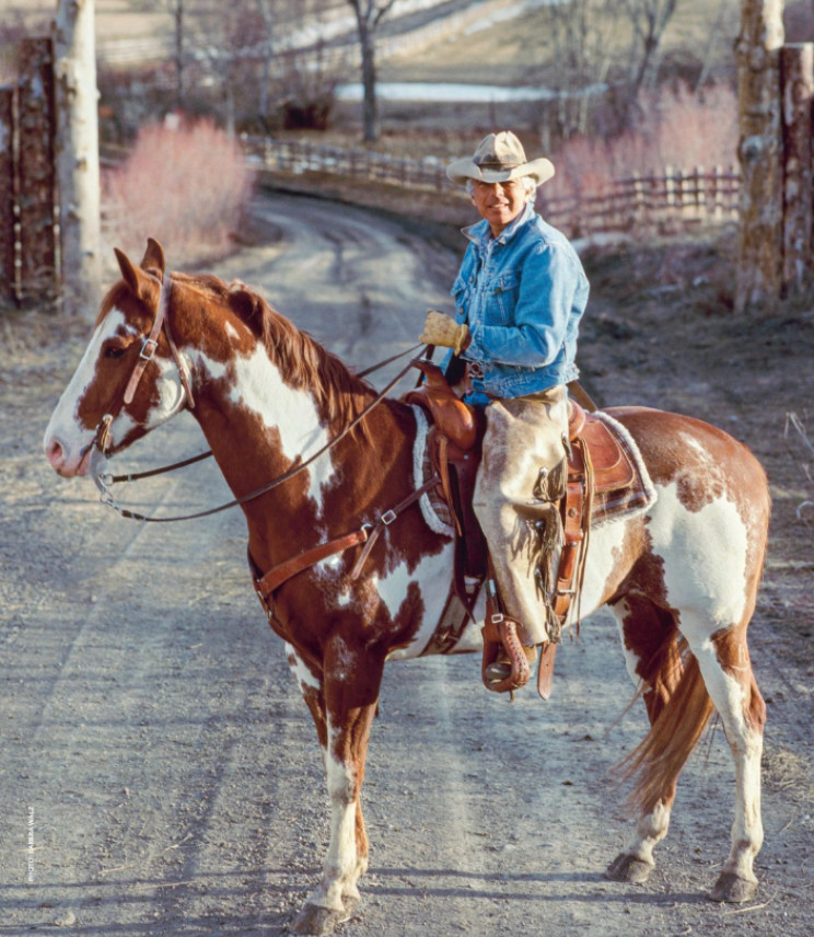 Ralph Lauren on a horse