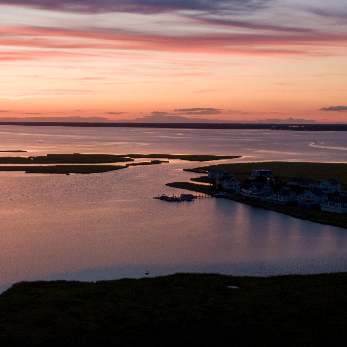Delaware Coast at sunset