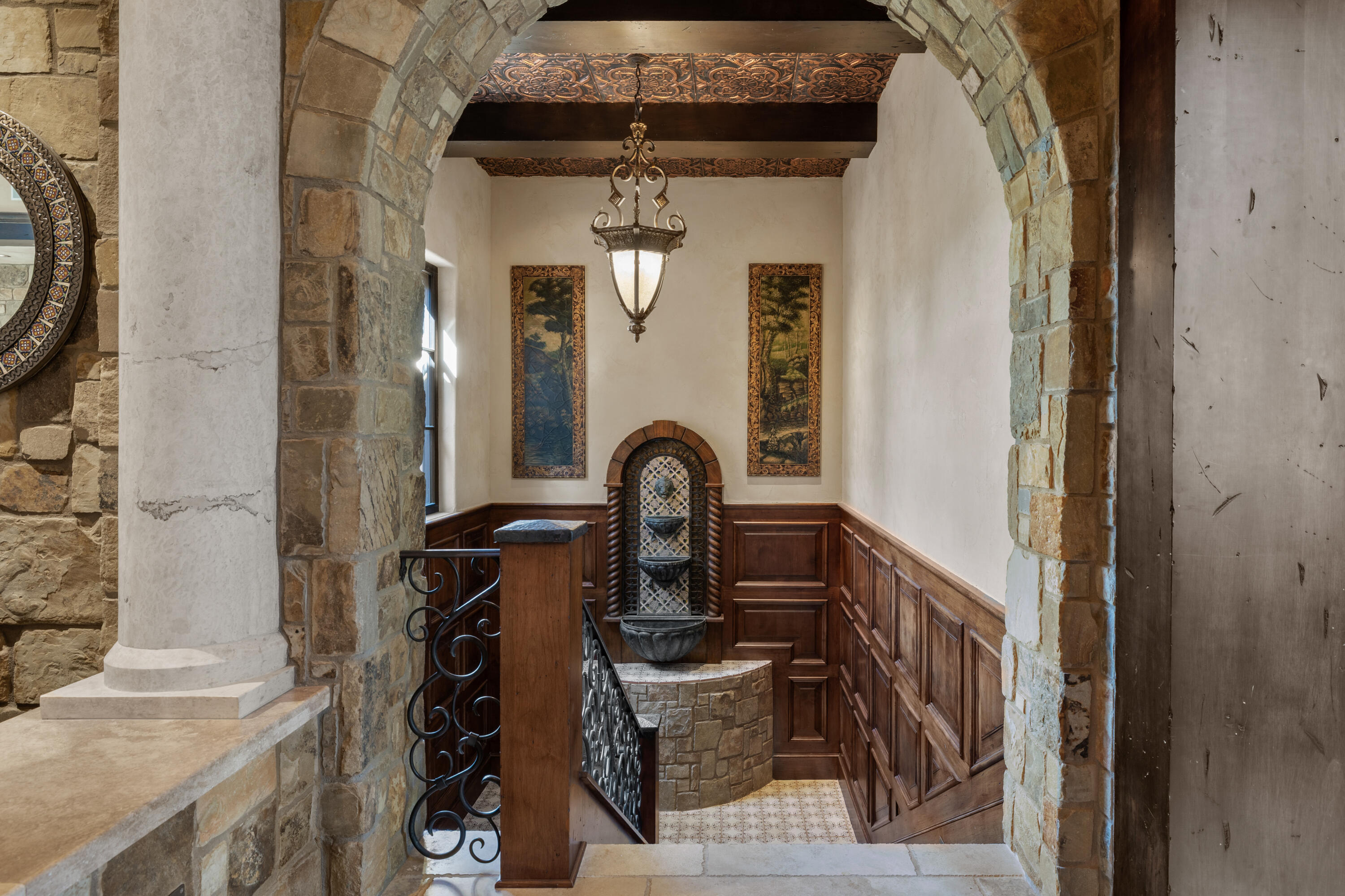 Stone walls and fountains at 1746 NW Wild Rye Circle, Bend, OR, 97703, US 