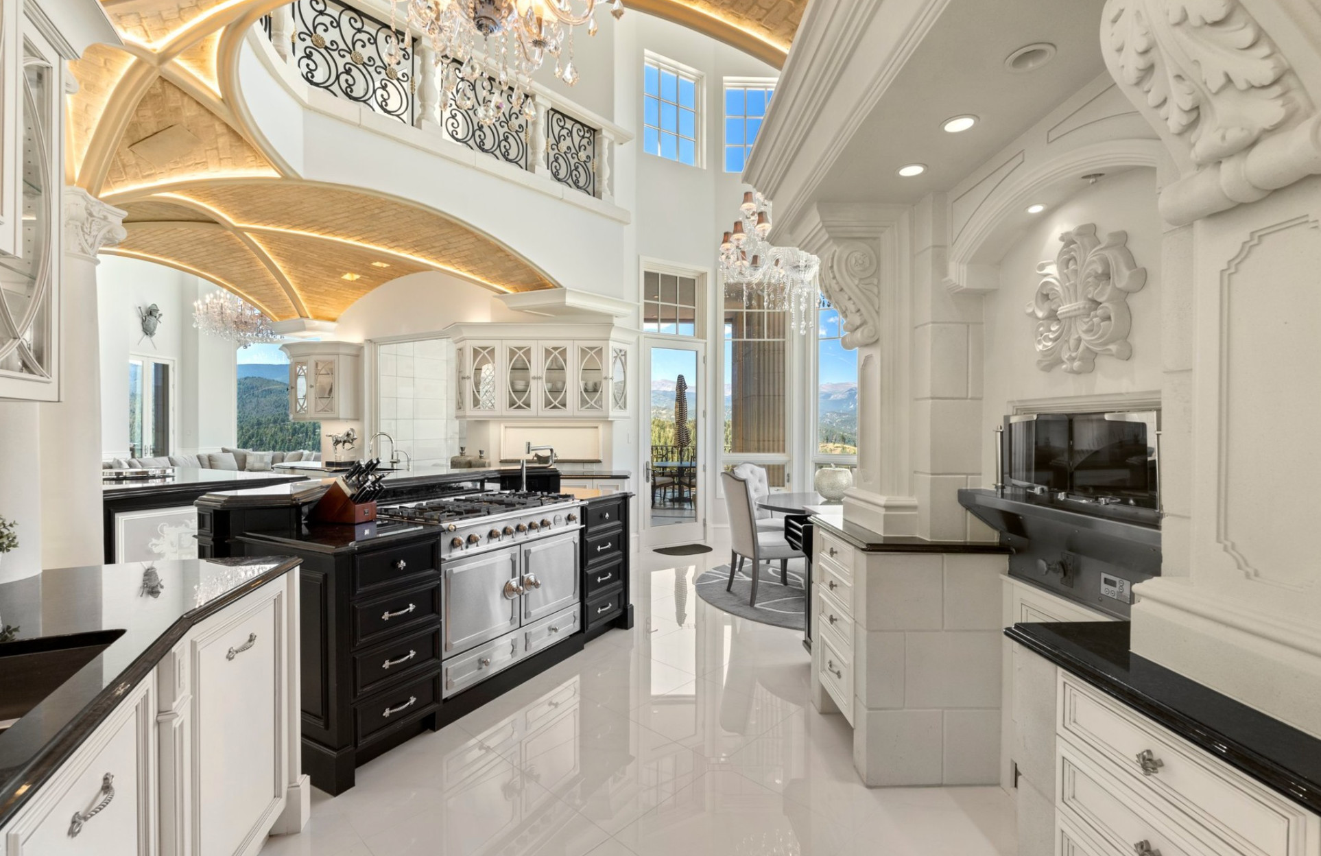 Luxury kitchen at the Sexiest Château in Colorado