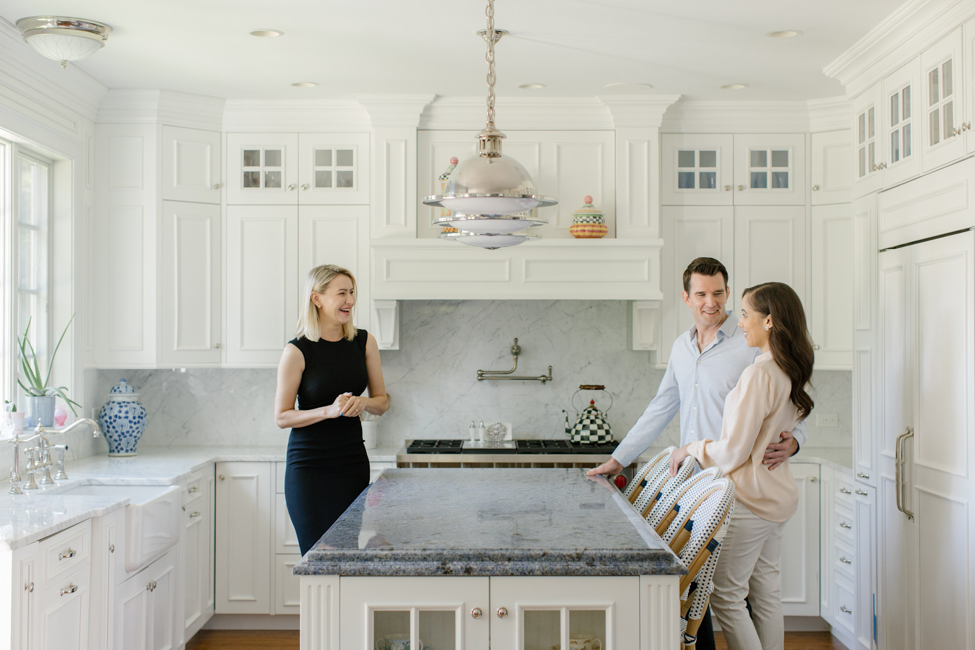 Homeowners meeting with a real estate advisor