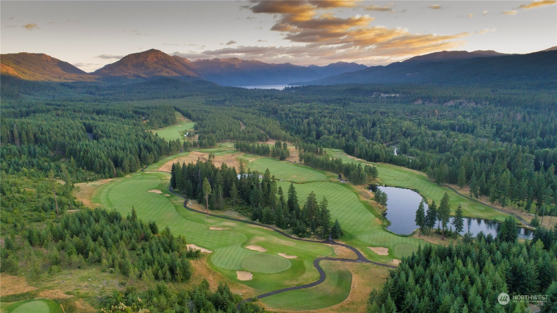 Golf course on estate. 