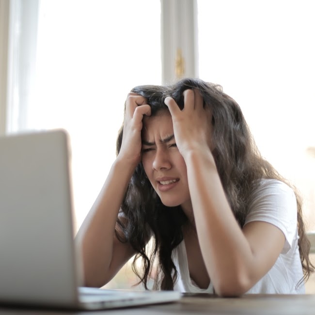 Stress can result in dandruff