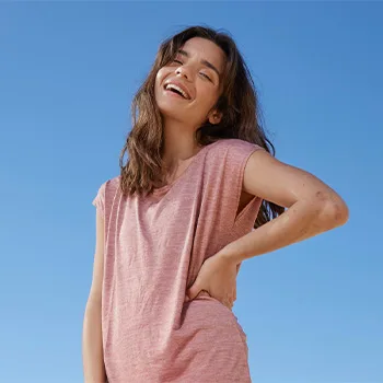 woman laughing