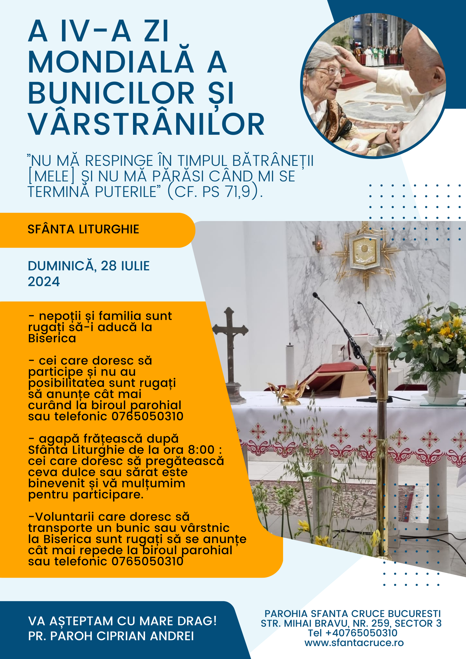 A IV-a Zi mondială a bunicilor și vârstrânilor (1)