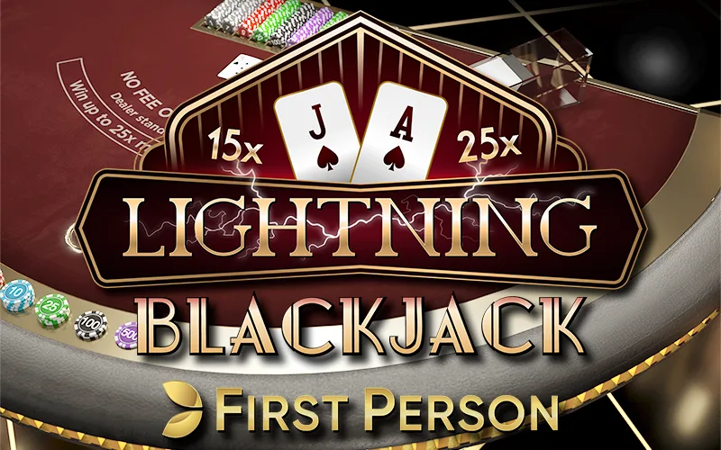 Spil First Person Lightning Blackjack på Starcasino.be online kasino
