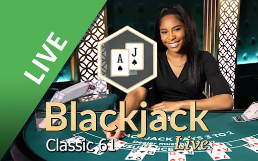 Play Blackjack Classic 61 on Starcasino.be online casino