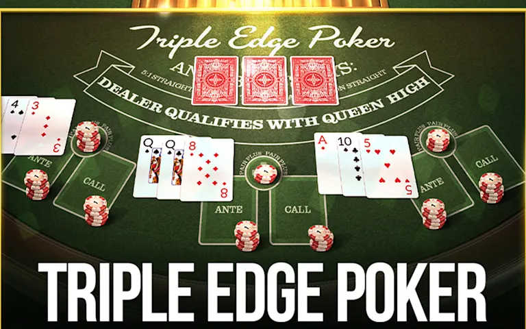 Play Triple Edge Poker on Casinoking.be online casino