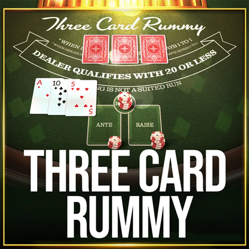 Play Three Card Rummy on Casinoking.be online casino