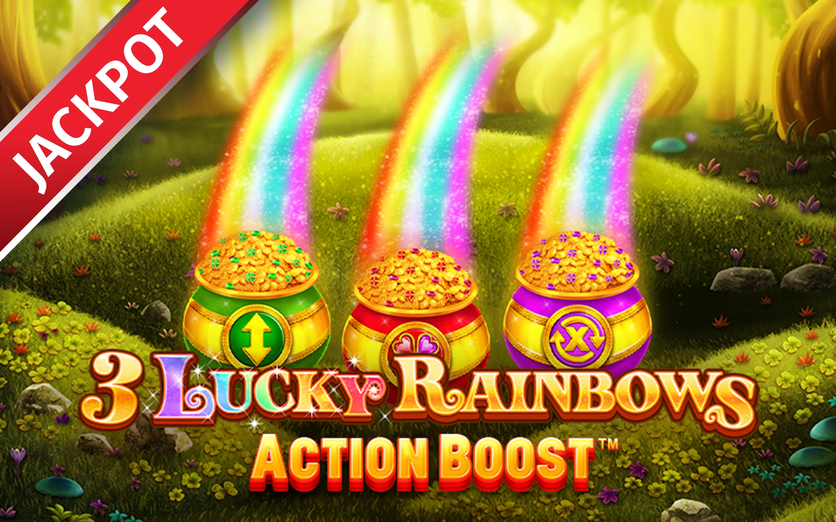 Chơi Action Boost ™ 3 Lucky Rainbows trên sòng bạc trực tuyến Starcasino.be
