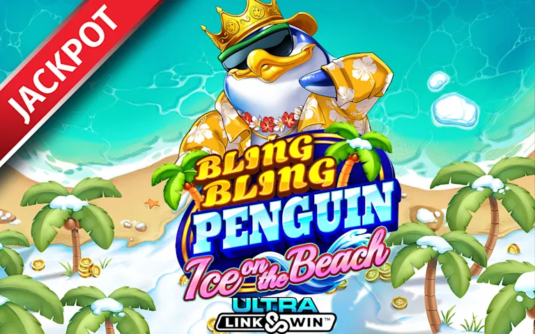Play Bling Bling Penguin: Ice On The Beach™ on Starcasino.be online casino