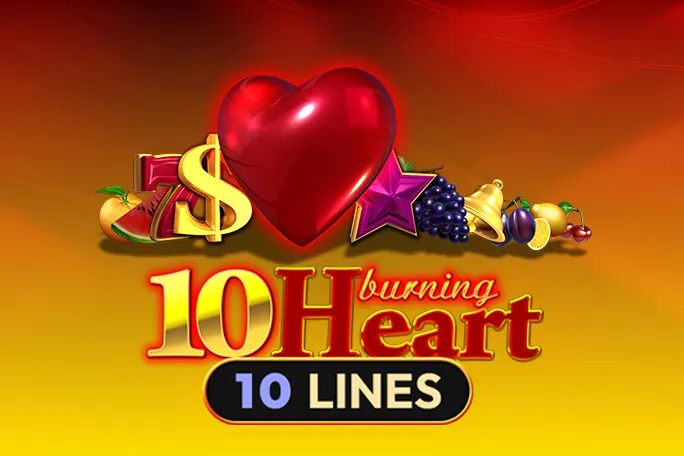 Play 10 Burning heart on Starcasino.be online casino