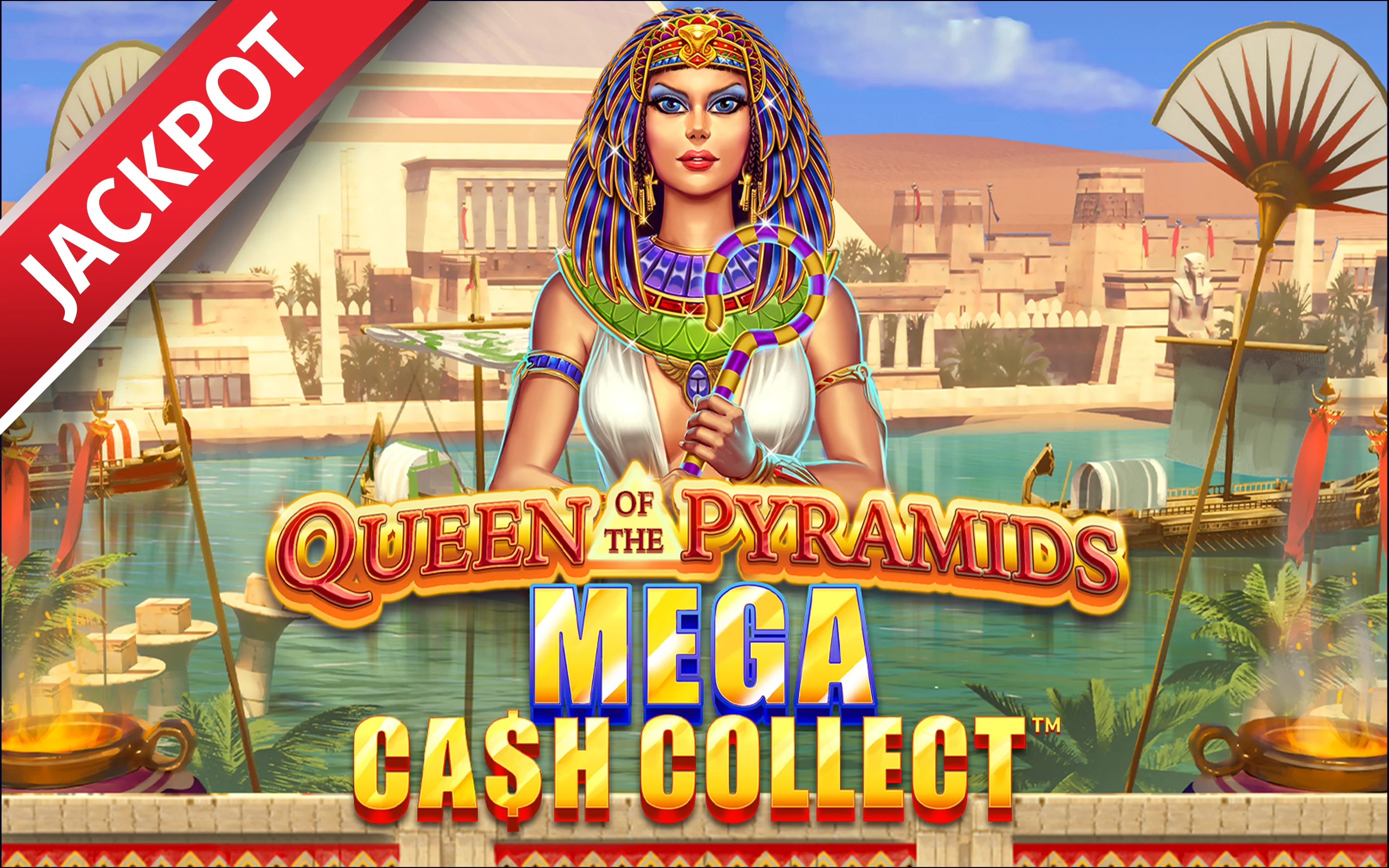 Spil Queen of the Pyramids: Mega Cash Collect™ på Starcasino.be online kasino
