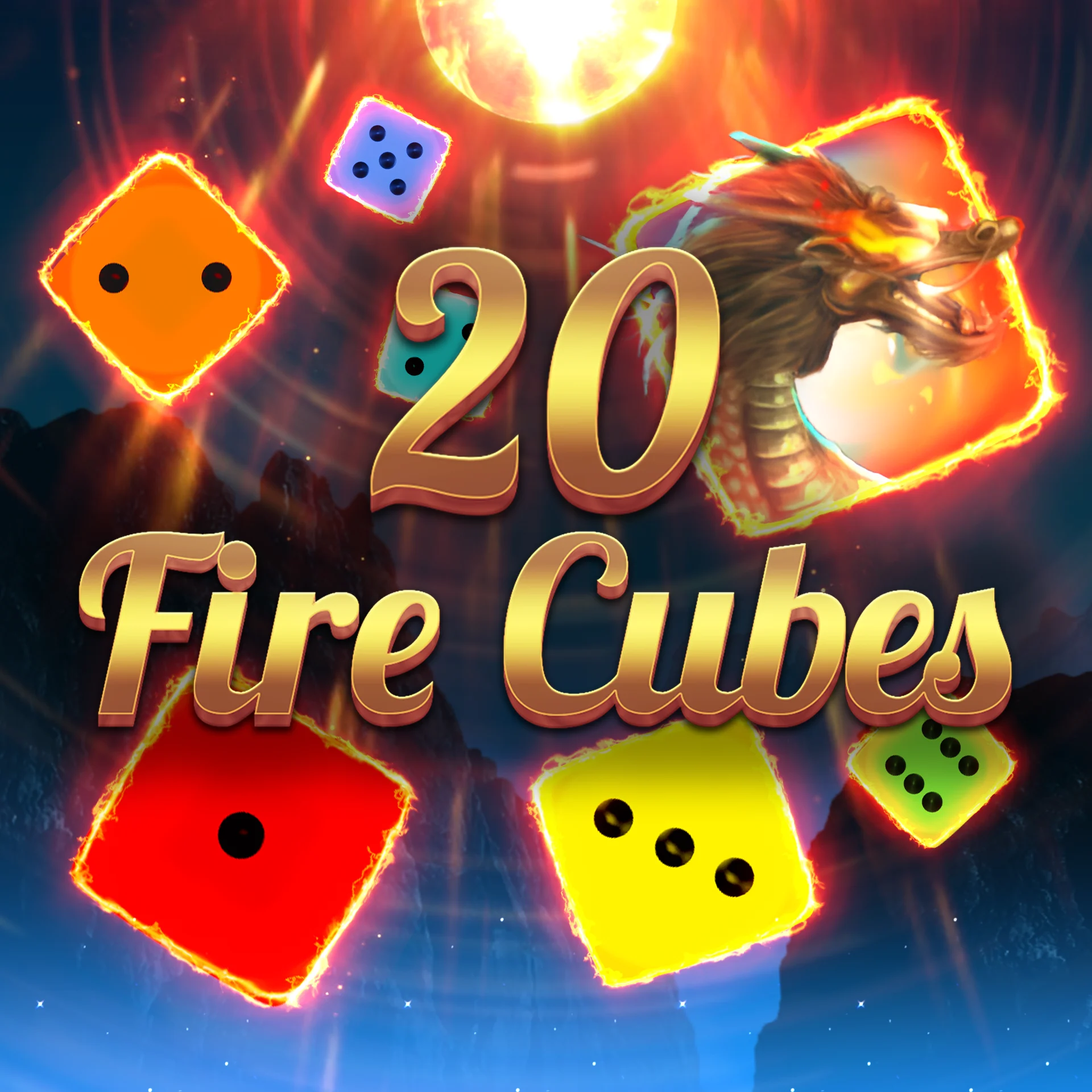 20 Fire Cubes